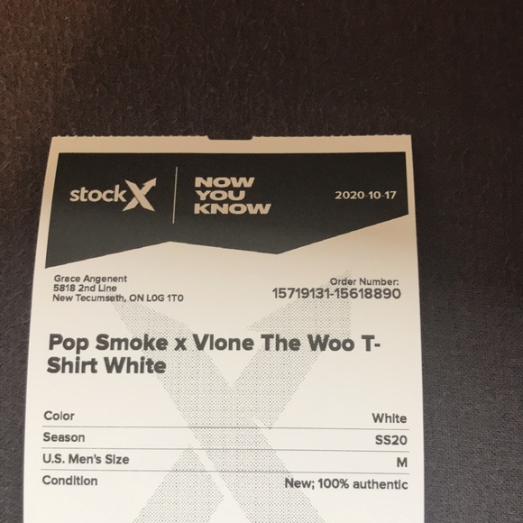 VLONE X Pop smoke the Woo white T-shirt - Picture 4 of 5
